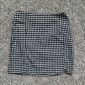 Love on a Hanger Black and White Mini Pencil Skirt